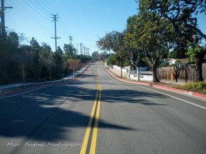 The Gisler Ave entrance to the Santa Ana River Trail is at the western end of Gisler, visible in the distance in this picture.