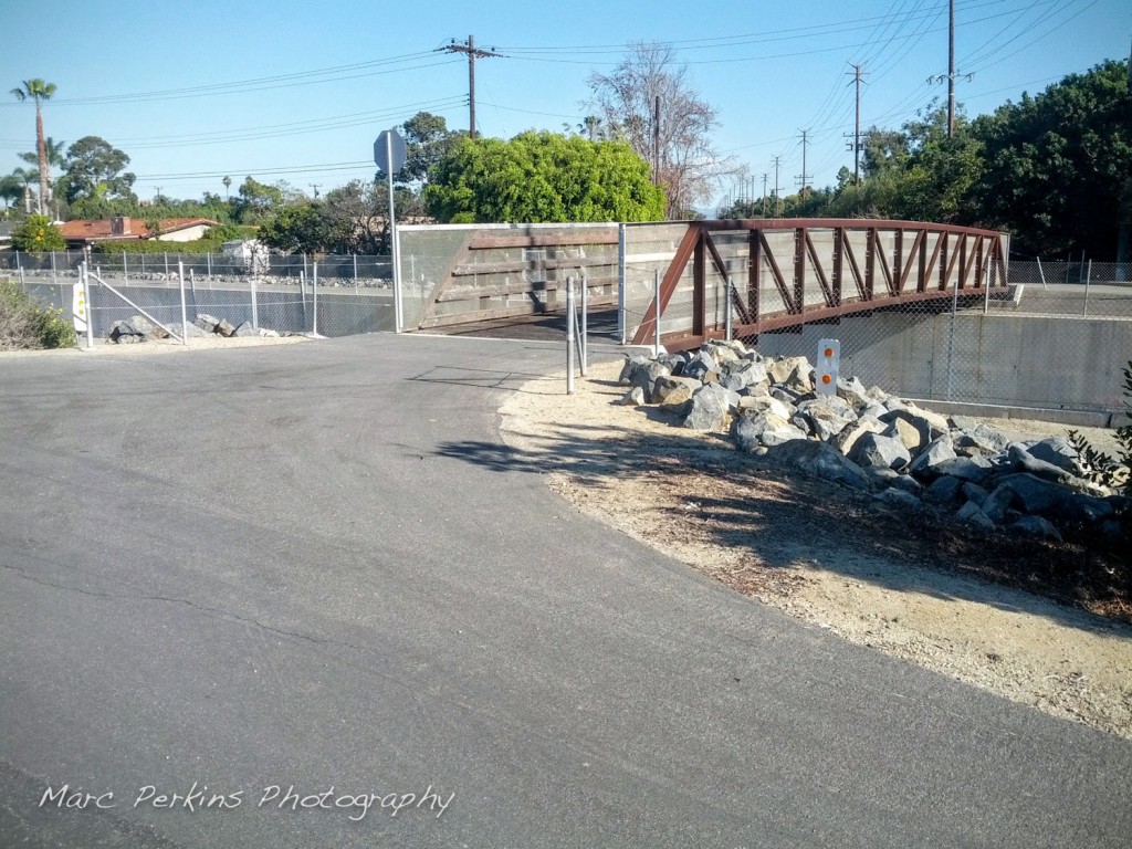 Gisler Ave. connects to SART via a cool little bridge, seen here from on the trail itself.