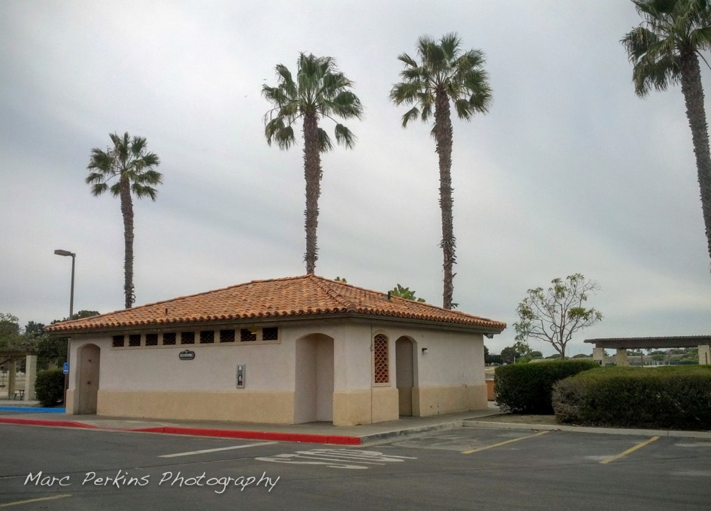 The easiest bathrooms to use on the Back Bay loop are at Newport Dunes.