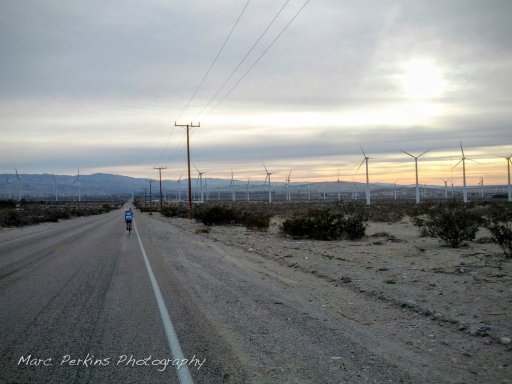 Riding through the desert.