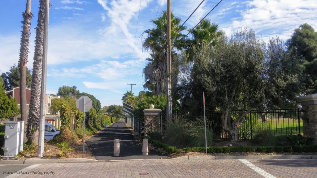 Eastern entrance to the Tanager Drive Trail