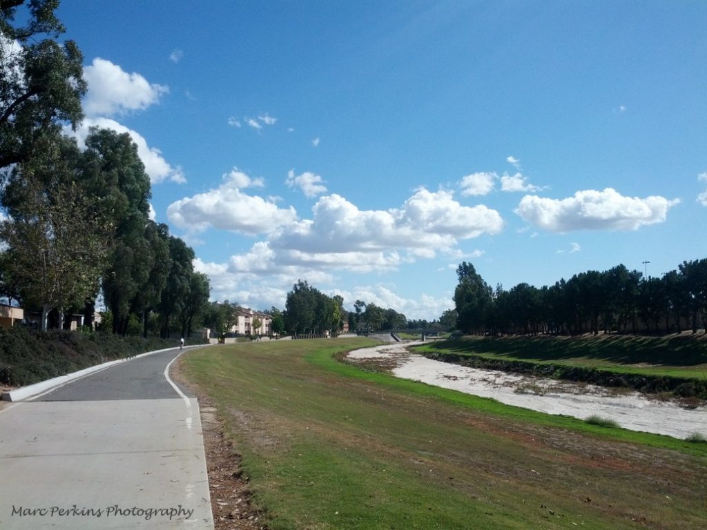 The San Diego Creek Trail in Irvine.