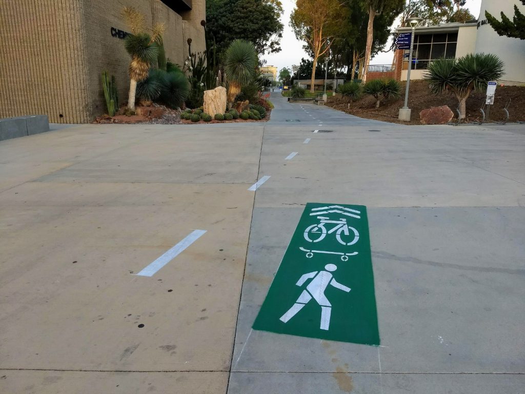 Bike Path on campus