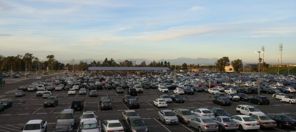 The Adams Parking Lot of Orange Coast College.